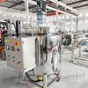 700L Mobile Electric Heating Mixing Tank For Shampoo Liquid Detergent Lotion Detergent Making Heating Mixer 