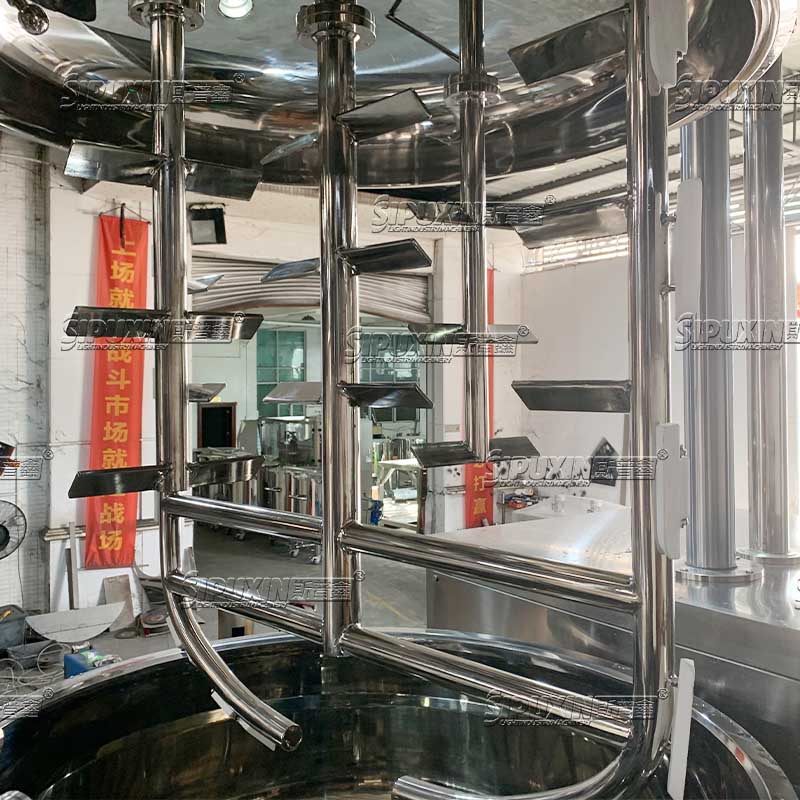 Hydraulic Lifting Emulsifier for Cosmetics & Food Stainless Steel High Shear Emulsification Machine