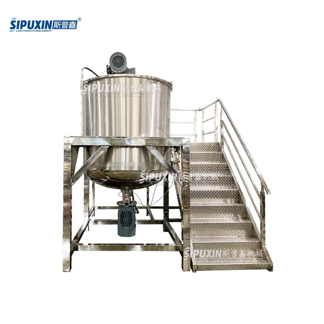 2000L Single Layer Homogenizer Mixing Tank With Platform