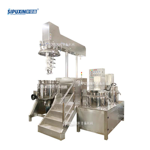 SIPUXIN 300L Electric Heating Hydraulic Lifting Vacuum Homogenizer 