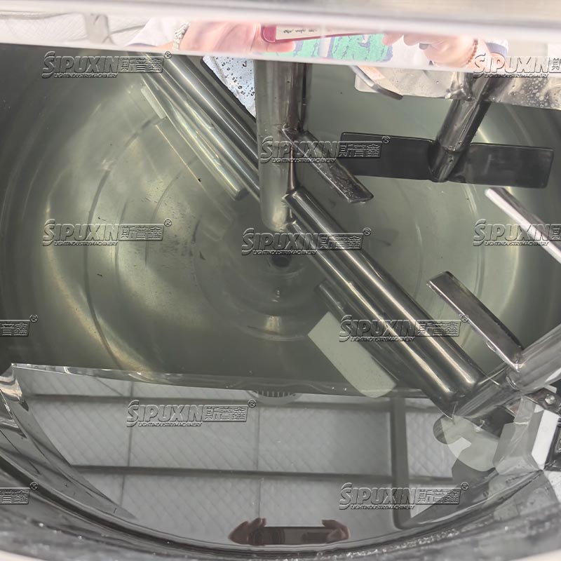 1000L Double Hydraulic Lifting Bidirectional Mixing Electric Heating Homogenizing Emulsifying Machine