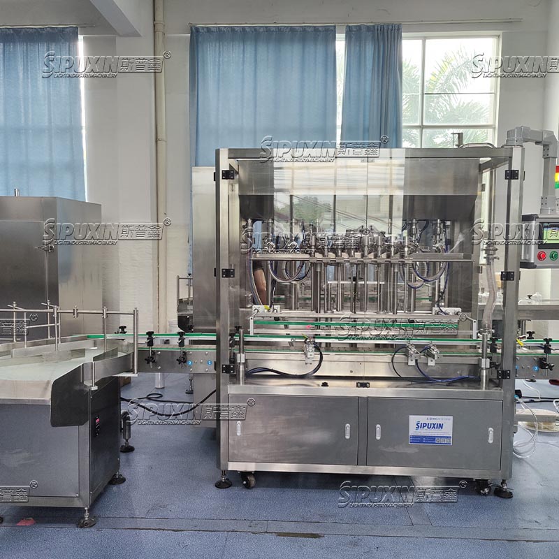 SIPUXIN SUS304 Servo Filler Cosmetic Cream Liquid Filling Machine For Daily Chemical