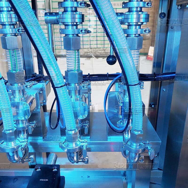 Servo Driven 6 Head Piston Filling Machine Food Grade Stainless Steel Shampoo Lotion Ointment Honey Paste Liquid Filling Machine