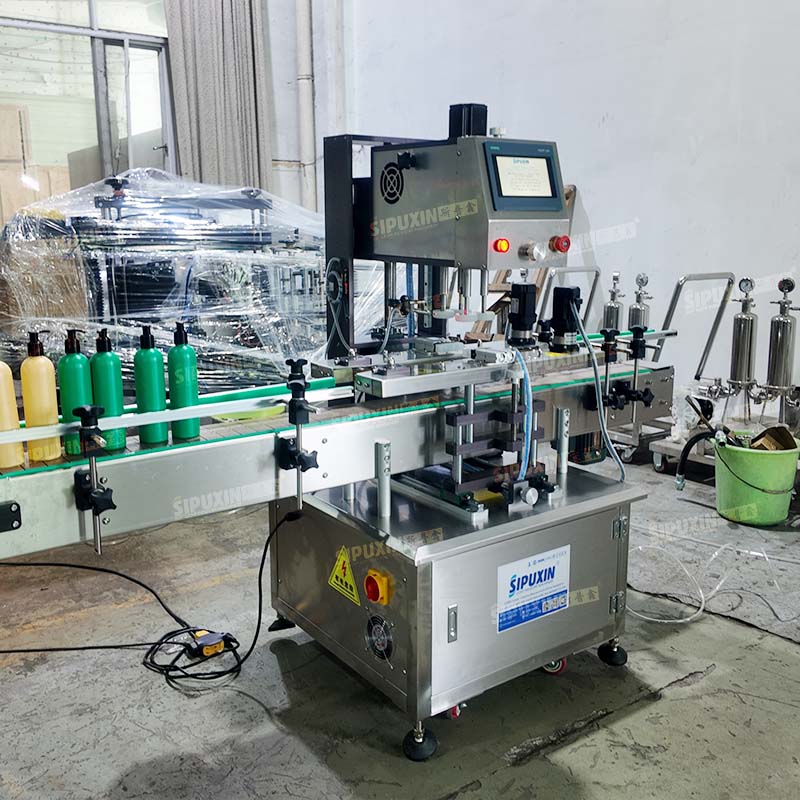 Servo Motor Automatic Bottle Screw Capping Machine