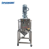 300L SUS.316 Conical Shape Bottom Wall Scrapper Movable Mixing Tank for Sugar &scrub