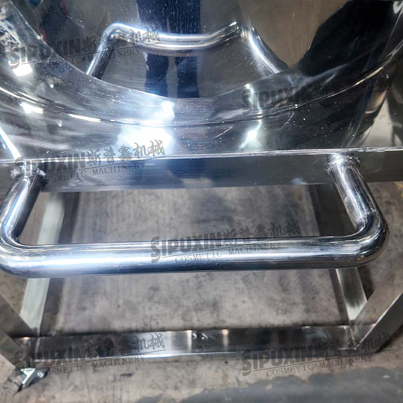 SIPUXIN 100L Mobile Jacketed Heating Mixing & Emulsifying Tank