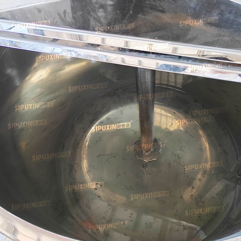 1000L Fixed Vacuum Homogenizing Emulsifier for Cosmetics / Food / Pharma