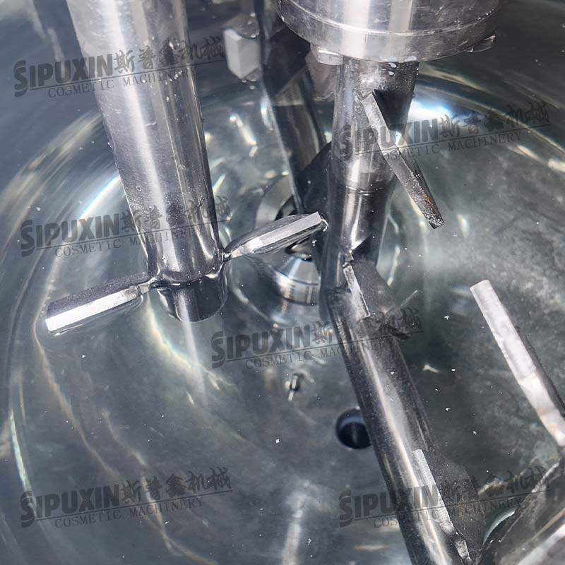 100L Mobile Electric Heating Homogenizer Mixing Tank For Cosmetic Cream