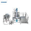 500L Homogenizer Mixing Tank + 200L Agitator Mixing Pot Stainless Steel mixing vesssel for Cosmetic Food Chemical Production