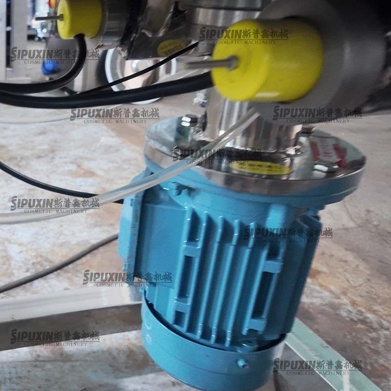 20L Cosmetic Homogenizer Mixing Tank With Feeding Pump Automatic Cream Lotion Shampoo Filling Production Line Machine