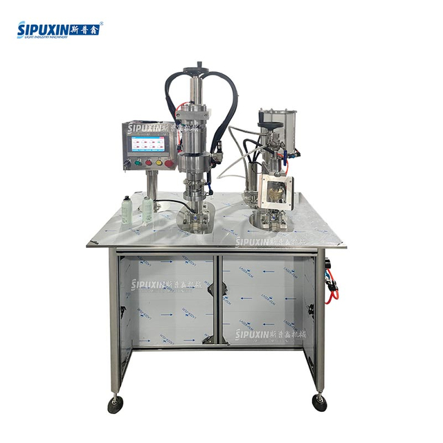 Two-Component Aerosol Filling Machine (also known as BOV Aerosol Filling Machine / Bag-on-Valve Aerosol Filler)